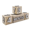 Wooden Cube Desk Calendar +MKids35H