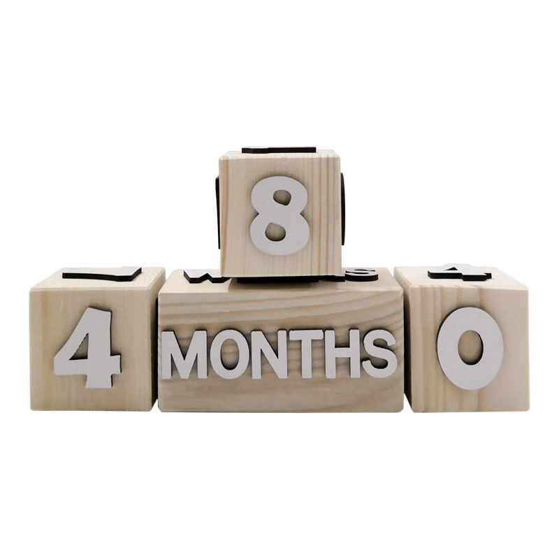 Wooden Cube Desk Calendar +MKids35H