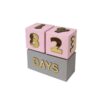 Wooden Cube Desk Calendar – No Battery Needed Modern Desk Organizer