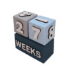 Wooden Cube Desk Calendar – The Perfect Office Accessory & Time Management