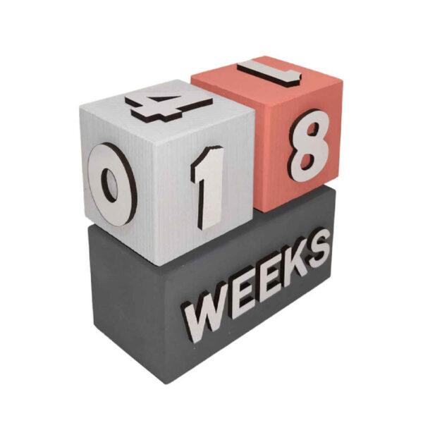 Wooden Cube Desk Calendar – Unique Office Accessory Decor & Functional Gift Idea