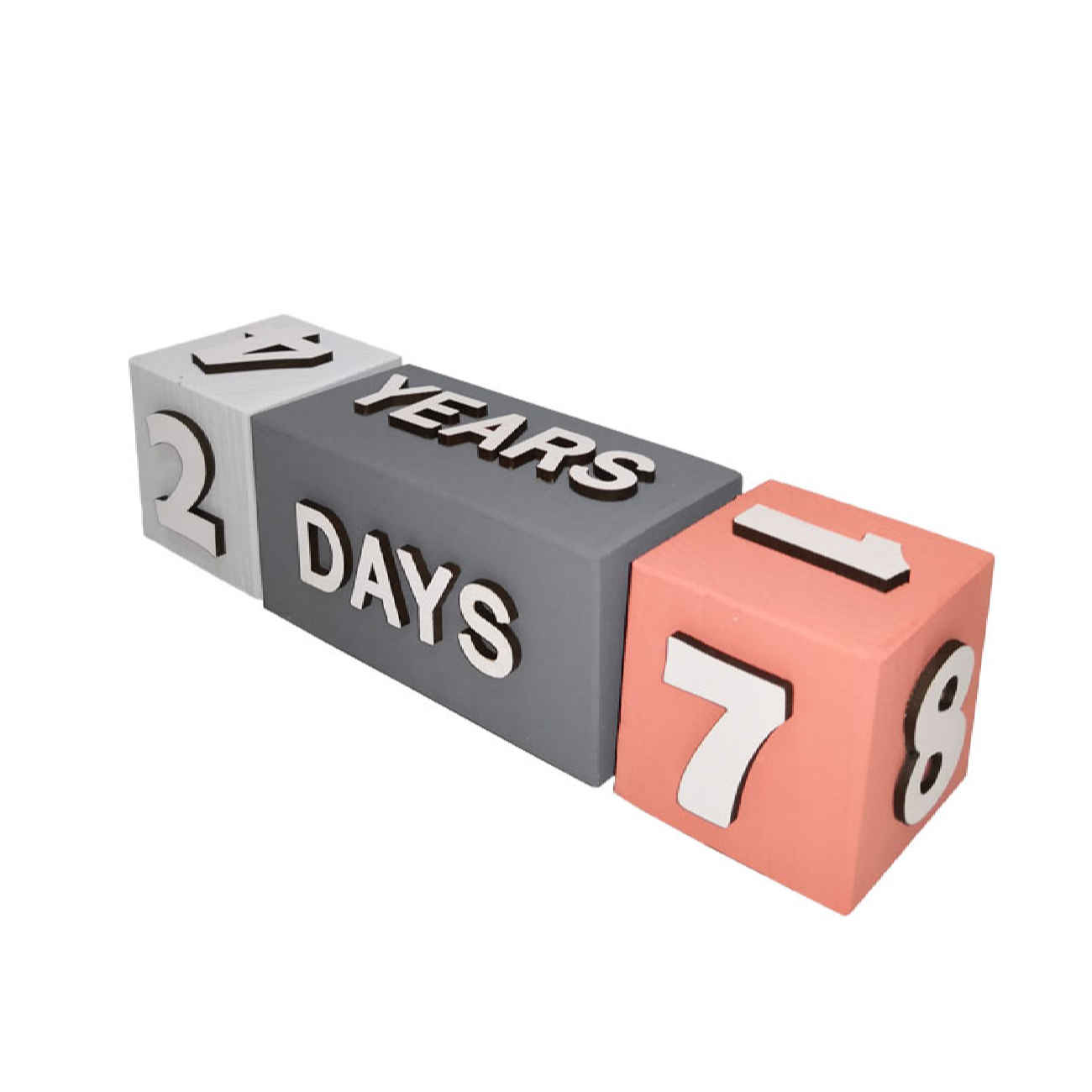 Wooden Cube Desk Calendar – Unique Office Accessory Decor & Functional Gift Idea