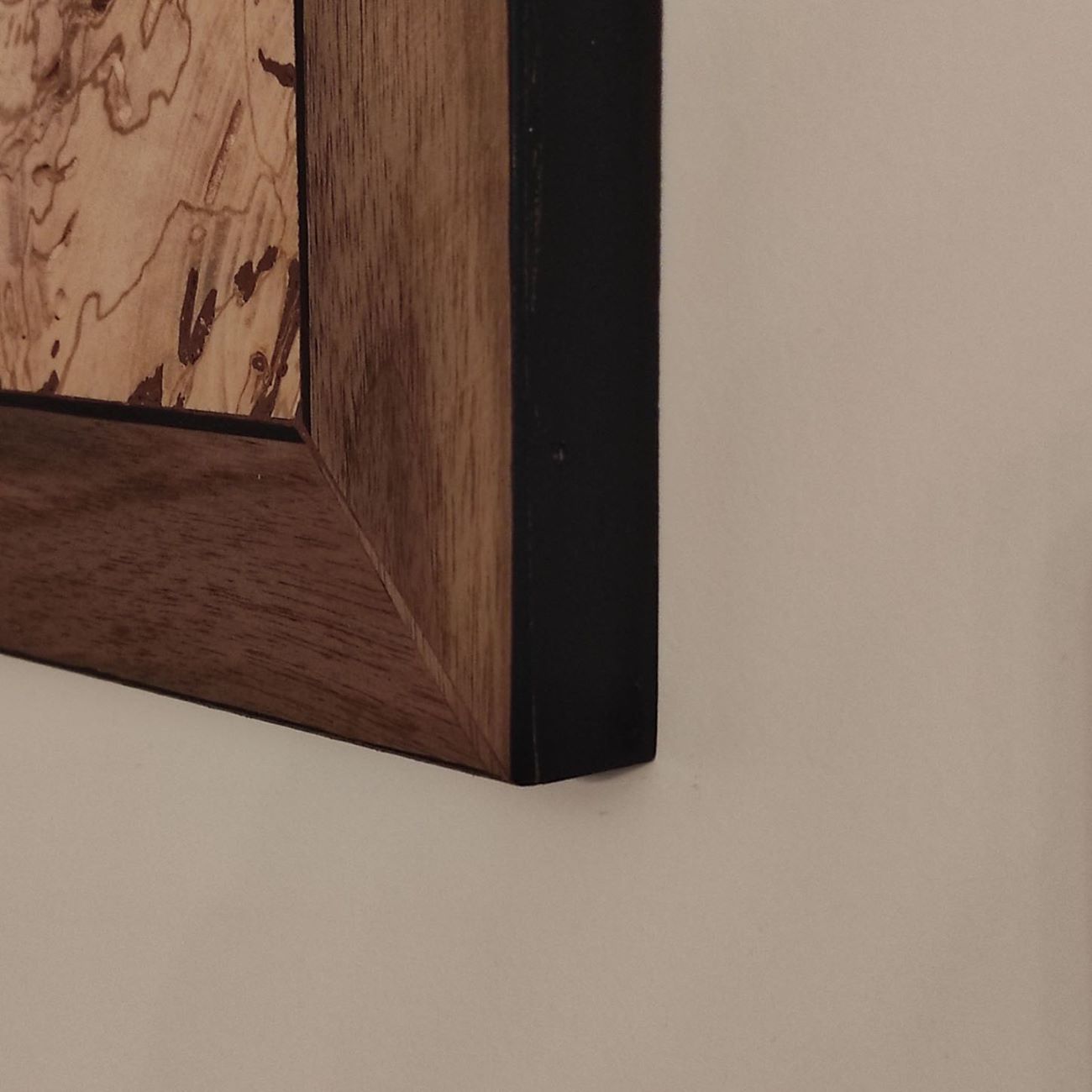 Wooden Marquetry Wall Art – Wood Inlay Panel with Lion Design