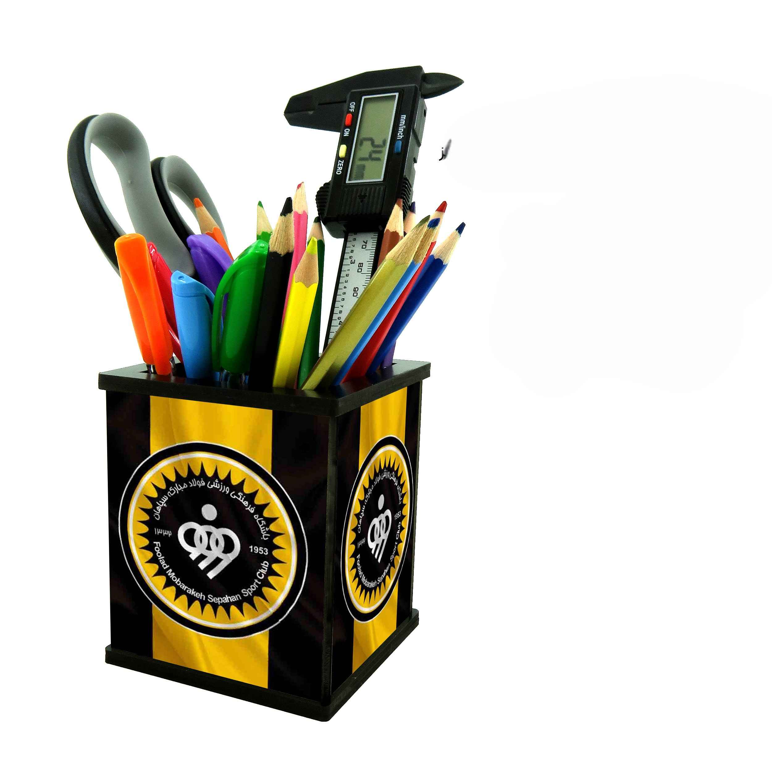 Fan Favorite – Sepahan Football Team Wooden Pen Holder for Supporters