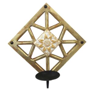 Wooden Wall Candle Holder – Handcrafted Elegance for Any Room