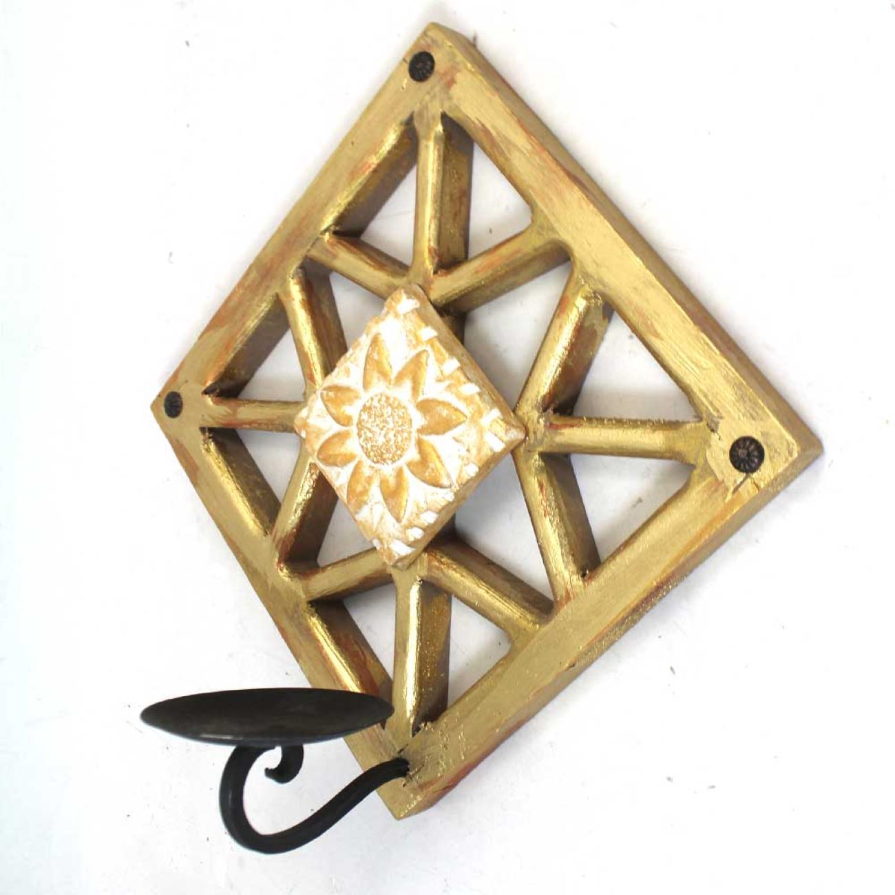 Wooden Wall Candle Holder – Handcrafted Elegance for Any Room