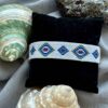 Woven Steel Beaded Bracelet for Women – Evil Eye Pattern