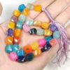 Aqiq Stone Prayer Beads of Umm al-Banin, 33 Beads, 10 mm Size