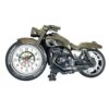 Artistic Desk Clock with a Motorcycle Design