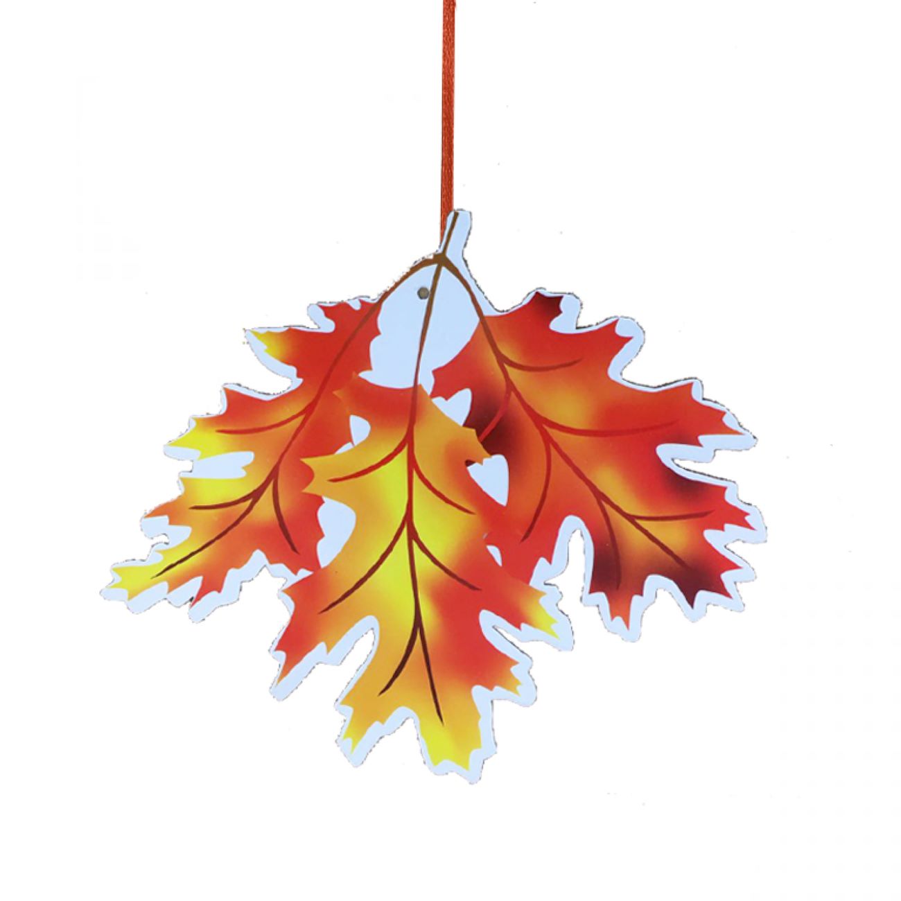 Autumn Leaf Design Decorative Hanging Ornaments, Set of 6