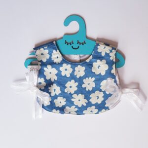 Baby Bib – Sweet Floral Style with Cute Hanger Detail
