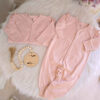 Baby Girl Jumpsuit with Ruffled Detail and Peter Pan Collar