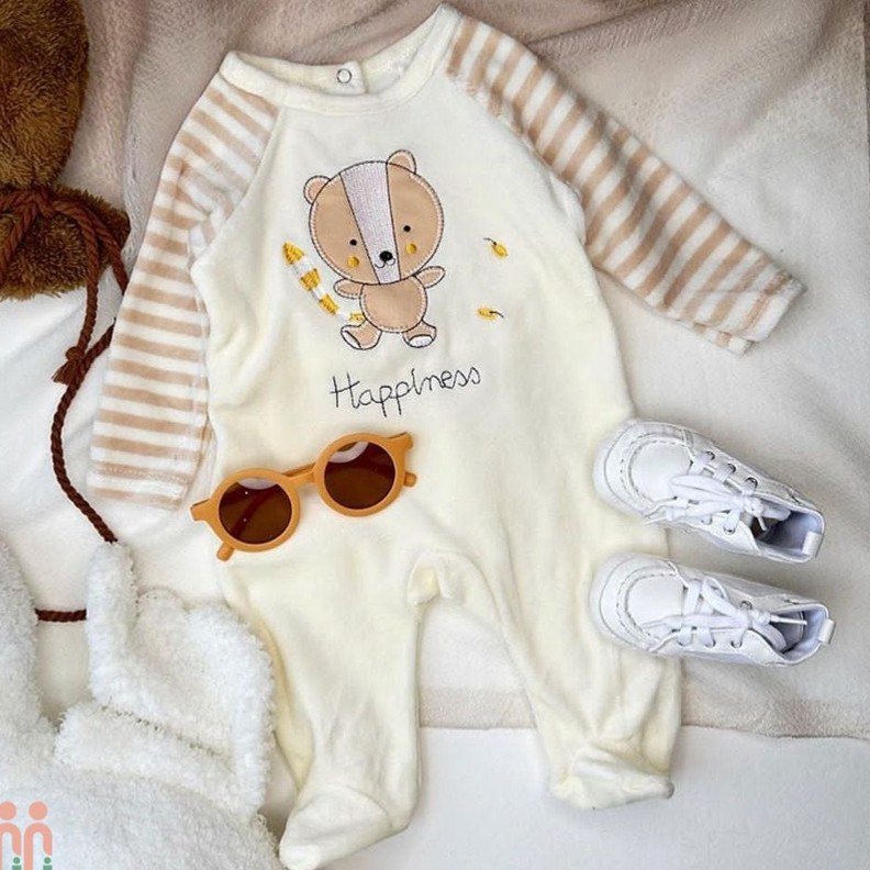 Tarylea Toddler Baby Clothes Crew Neck Button Down Romper Long Sleeve Cinch Bottom Jumpsuit Solid Color Comfy Casual Fall Romper For 0-2 Years, Infant