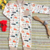 Baby Long Sleeve Jumpsuit Comfortable Animal & Rainbow Pattern