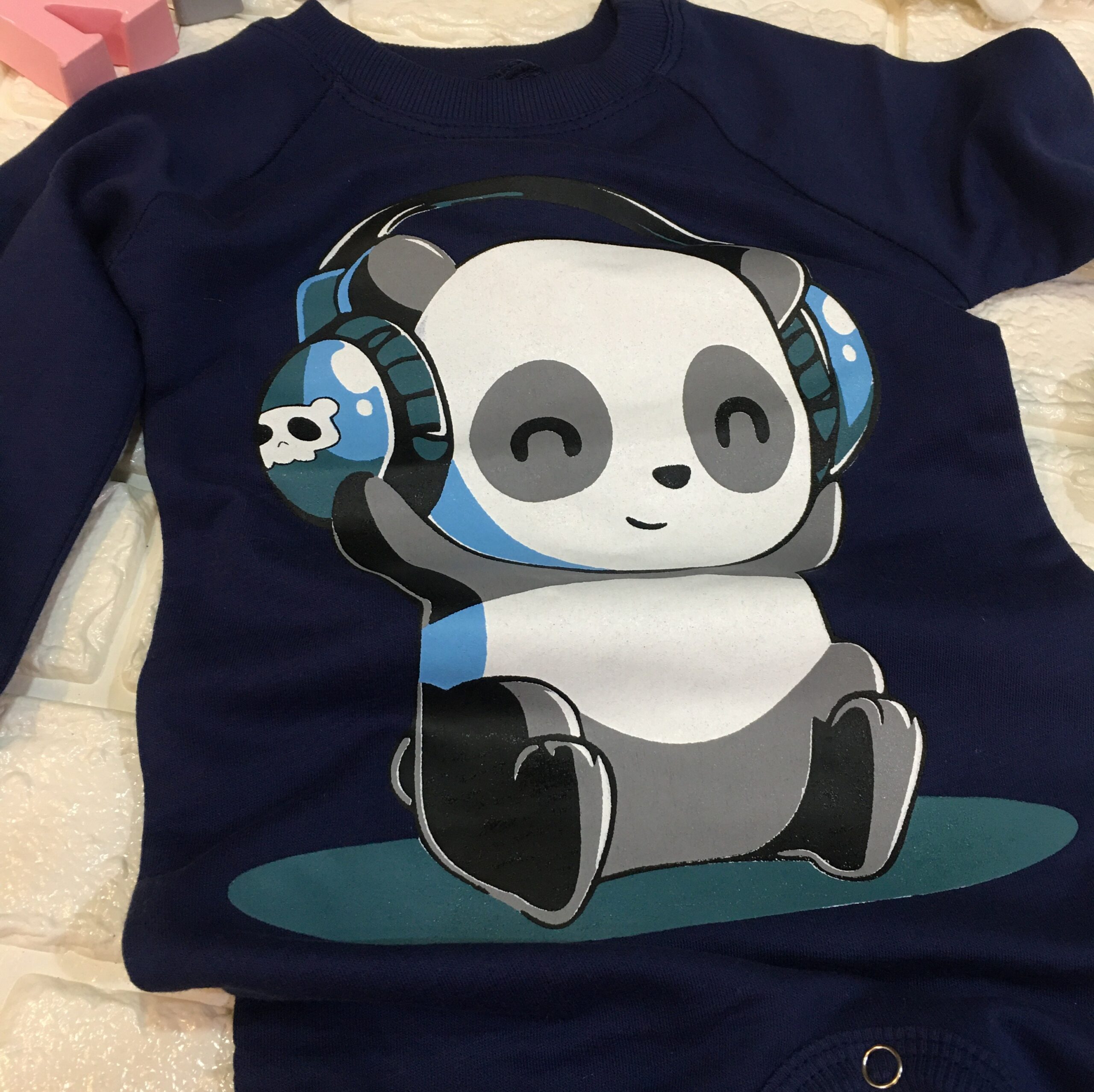 Baby Long Sleeve Jumpsuit Musical Panda Romper