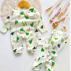 Baby Long Sleeve Jumpsuit Pear Pattern