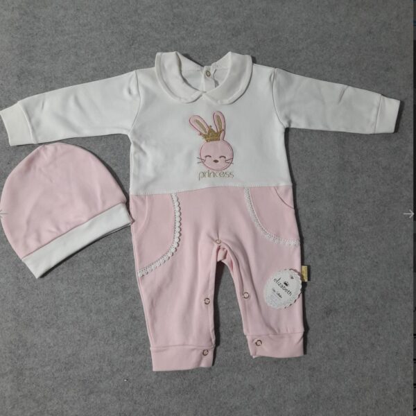 Baby Long Sleeve Jumpsuit Rabbit Princess Pattern