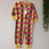 Baby Long Sleeve Jumpsuit Vibrant Squares Soft Cotton