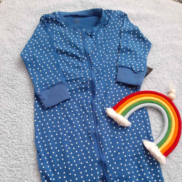 Baby Long Sleeve Jumpsuit with Dreamy Dots Ultra-Soft Polka Dot Romper