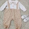 Baby Long Sleeve Jumpsuit with Floral Pattern