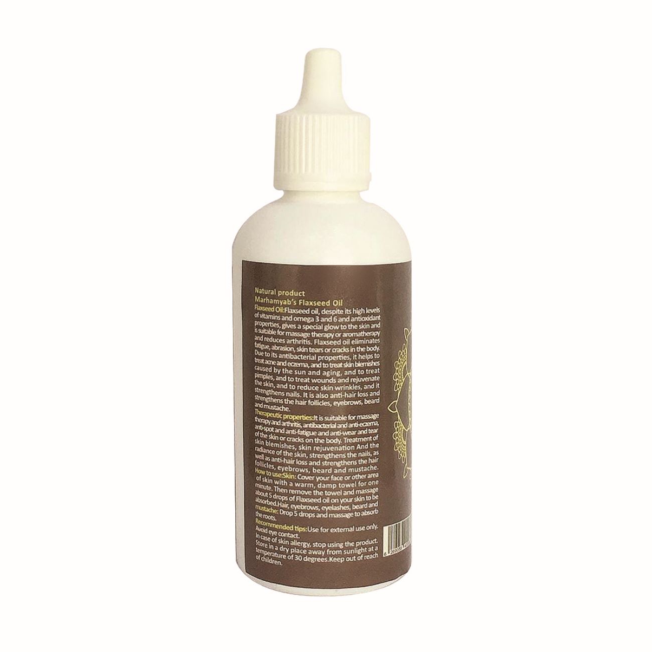 Beard, and Mustache Strengthening flaxseed Oil Brand Merham Yab 80 ML