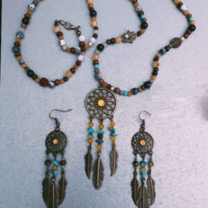 Bronze Jewelry Set  Dreamcatcher Delight Set