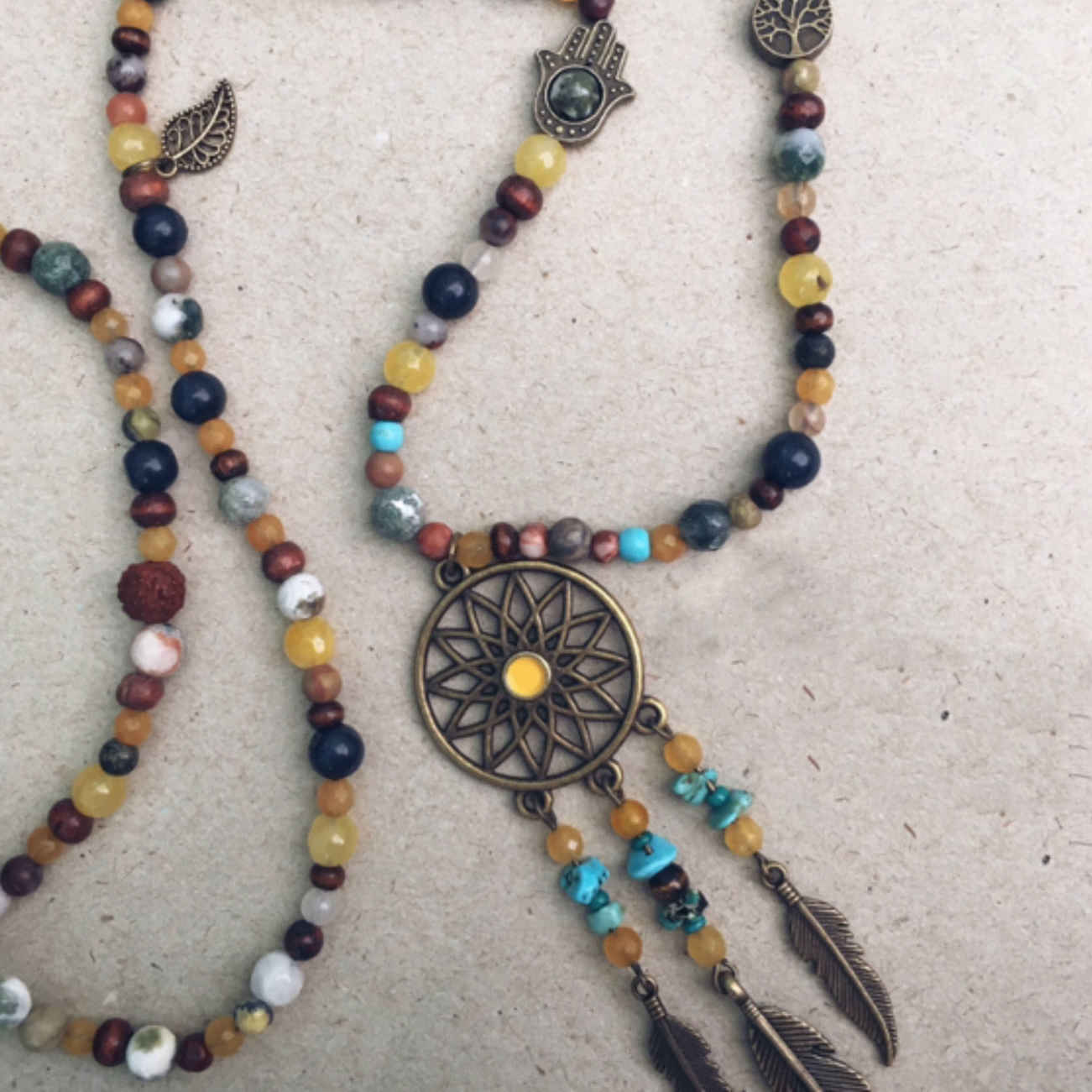 Bronze Jewelry Set  Dreamcatcher Delight Set