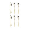 Steel Jam Spoon Set - Perfect for Serving Breakfast Model Veniz, 6 Pieces