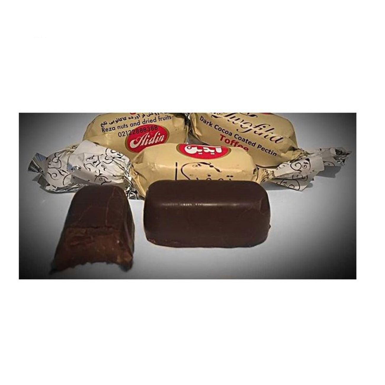 Dark Chocolate Flavored Toffee Brand Aydin, 1000 gr