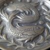 Decorative Brass Tray with Two Fish Design Completley Handcrafted