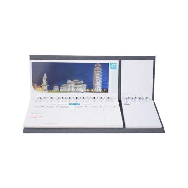 Desk Calendar for the Year 1404 with Notebook