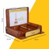 Desk Calendar for the Year 1404 with Wooden Organizer
