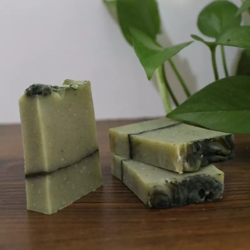 Detoxifying Spirulina Soap Bar for Clear and Smooth Skin (4 Pcs)