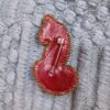 Embroidered Brooch - Stylish Cat Design Handcrafted Jewel