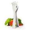 Ergonomic Hand-Shaped Salad Servers for Comfortable and Efficient Use