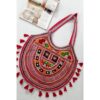 Ethnic Suede Balochi Shoulder Bag Embroidered