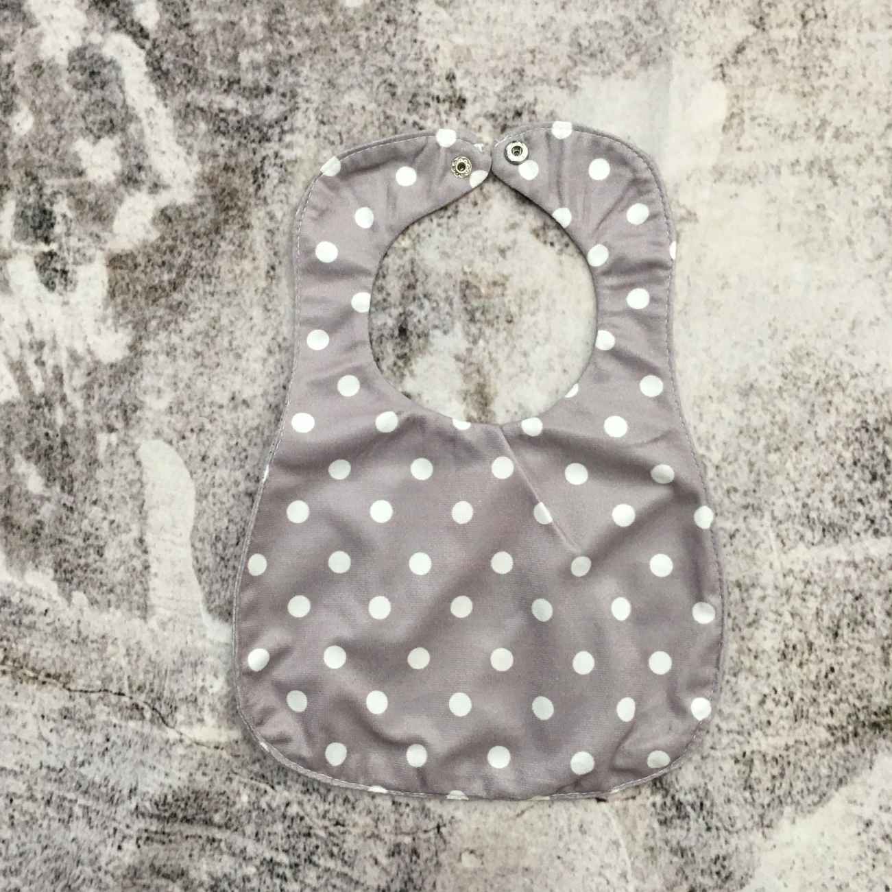 Baby Bib Gangster Dino Dinosaur Pattern with Snap Closure