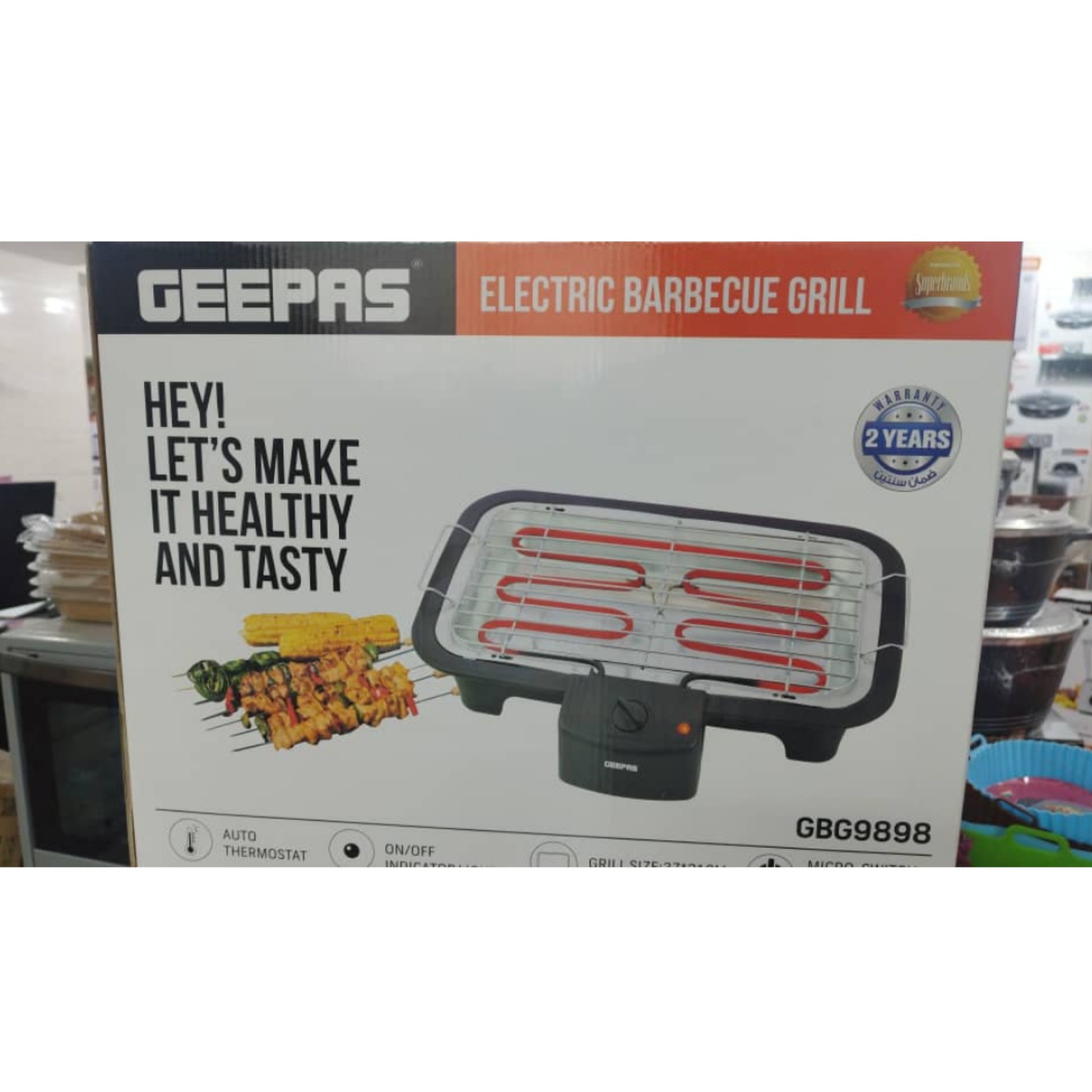 Geepas Electric Tabletop Grill – Perfect Choice for Indoor BBQ
