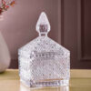 Glass Sugar Bowl Diamond Cut Glass Sugar Dish