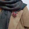 Hand Embroidered Brooch - Jewel Ladybug