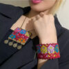 Handcrafted Embroidered Jewelry Set Bracelet and Necklace