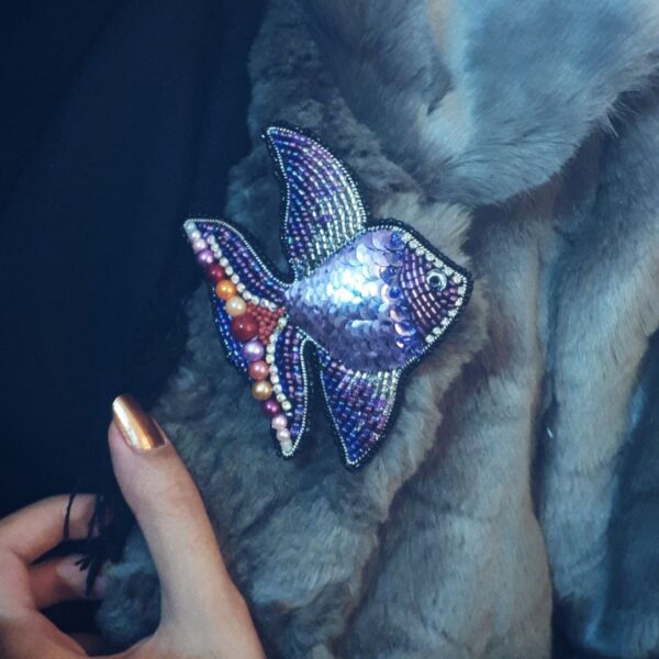 Handmade Brooch Fish Design – Stylish & Functional