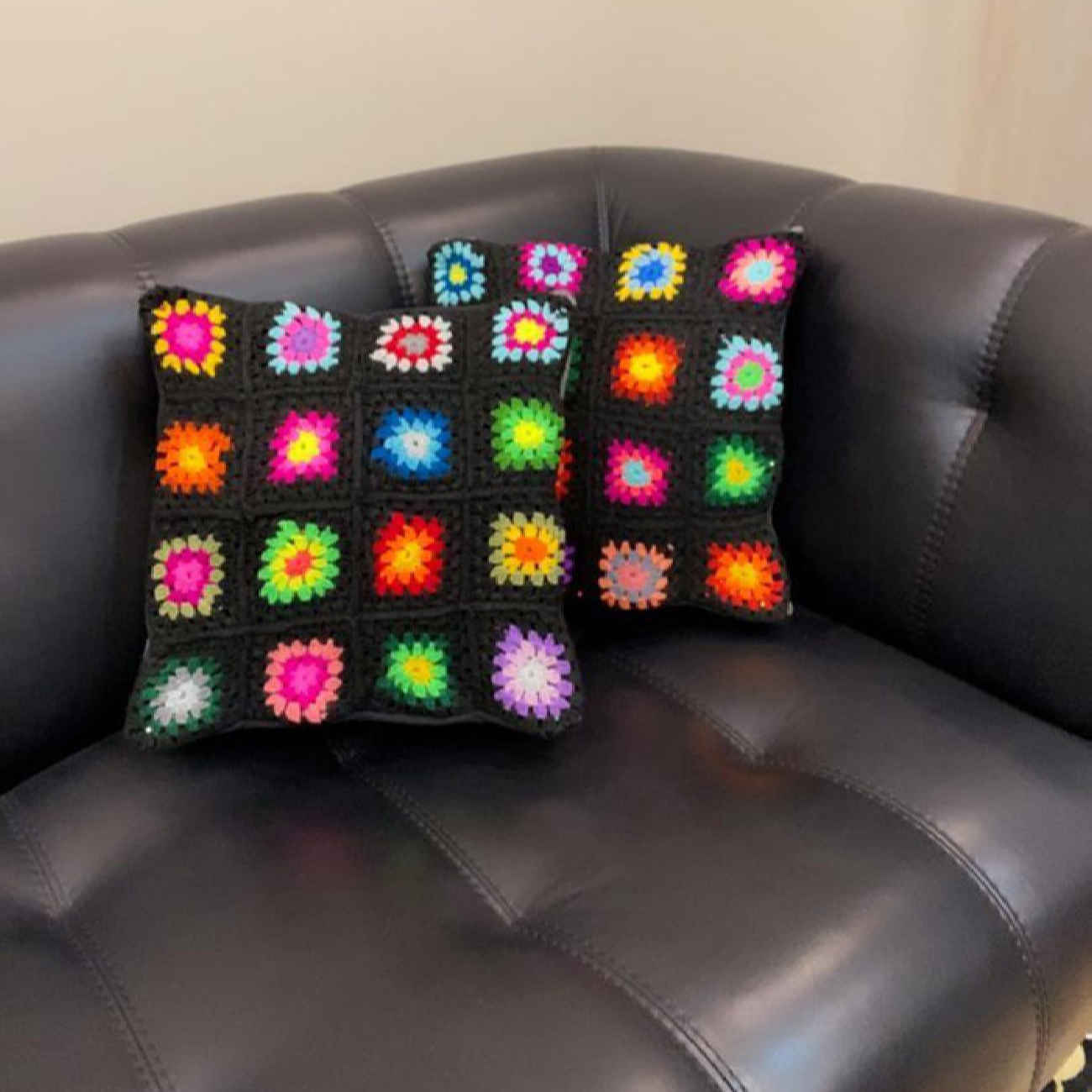 Handwoven Crochet Cushion Set – Durable & the Ultimate Cozy Home Addition (Set of 2)