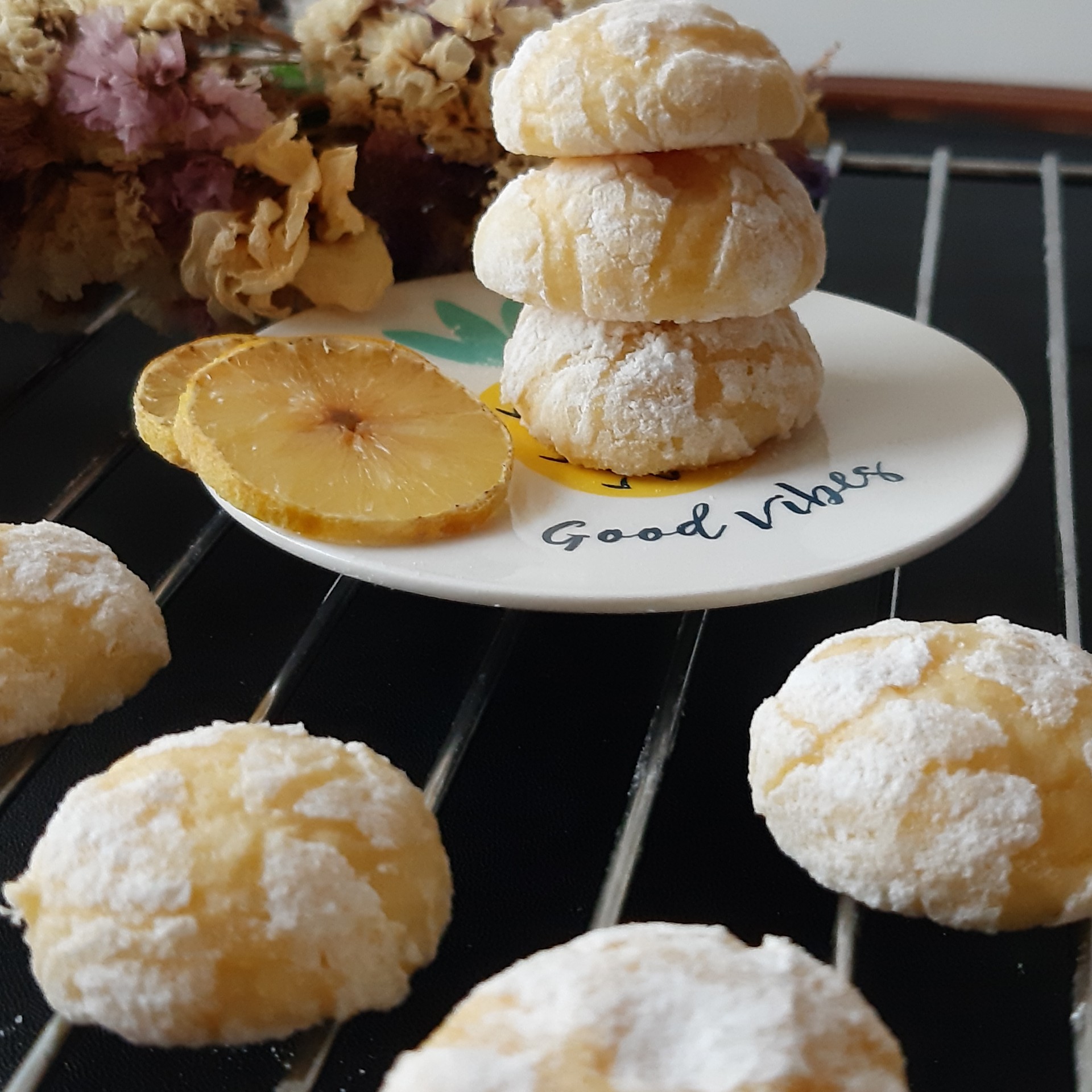 Homemade Crinkle Cookie Lemon Flavor 150 gr (5x)