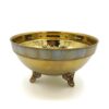 Indian Brass and Shell Bowl, Small Tripod Model