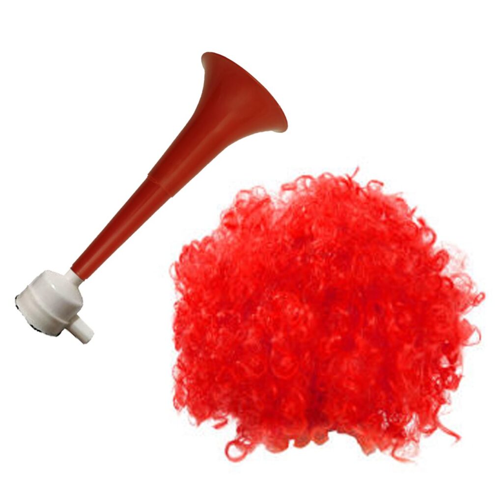 Iranian Fan Wig Set with Horn for Perspolis Team – Support in Style