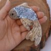 Jewel Brooch Featuring a Fish Design - Chic Handcrafted