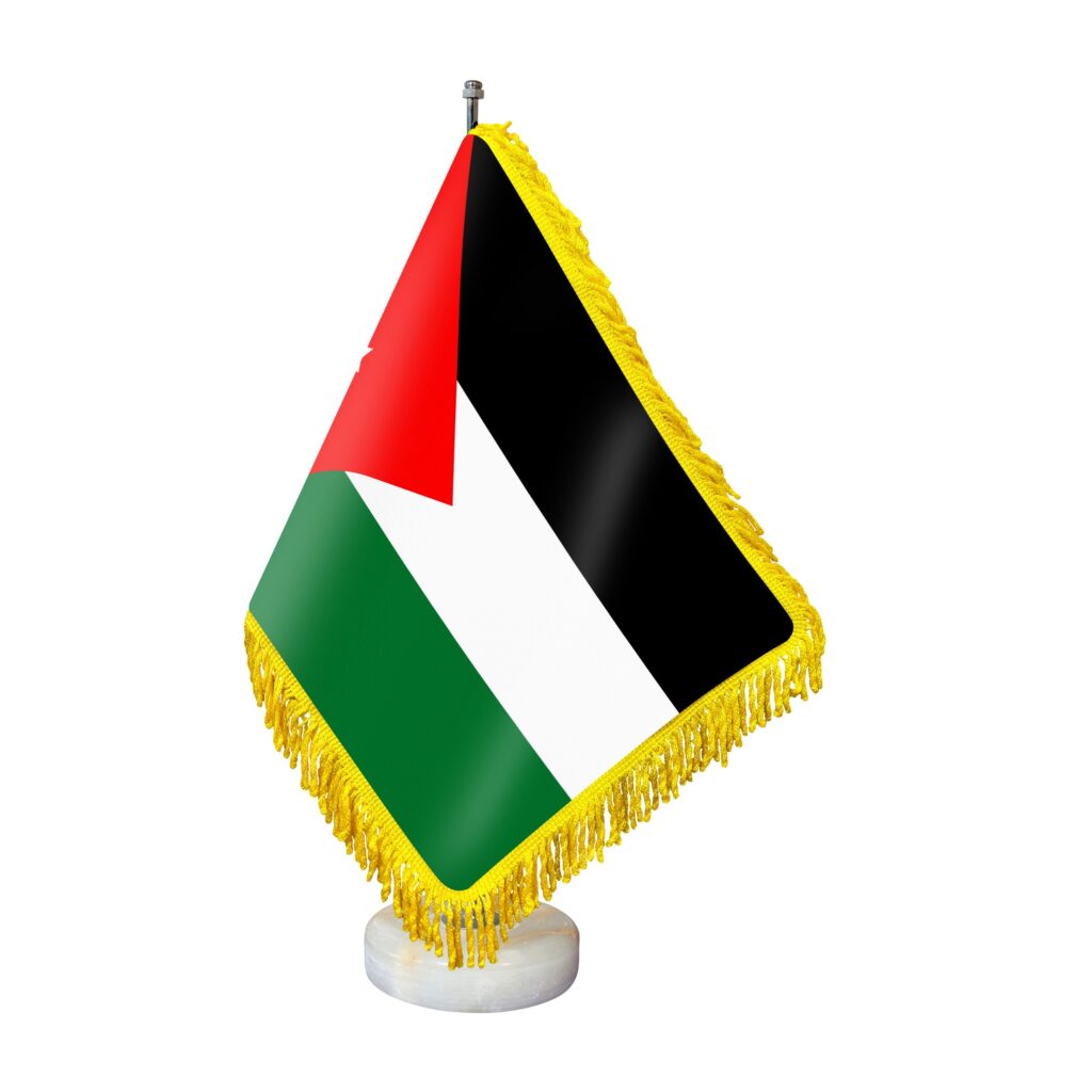 Jordan Office Desk & Table Flag with Stone Base