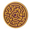 Kids' Round Wooden Maze Challenge Game