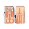 Manicure and Pedicure Set Orange 7-Piece